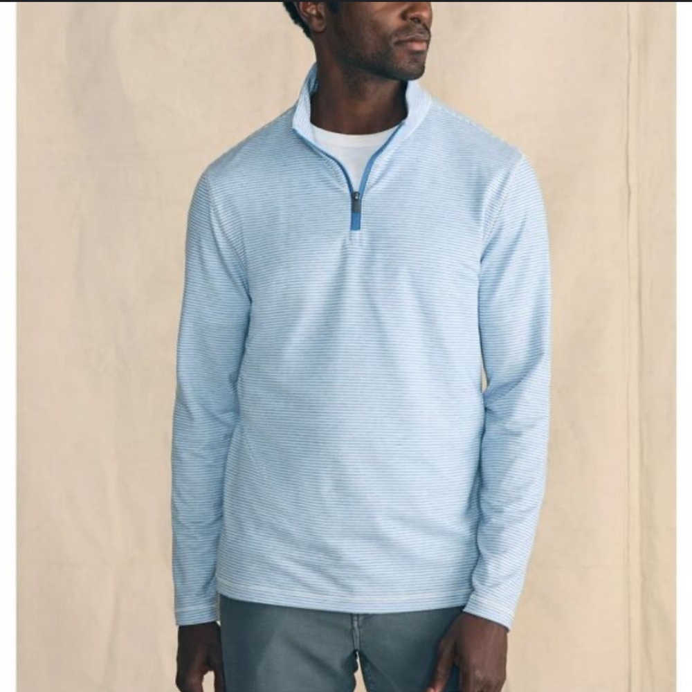 Faherty Light Blue Men's Sweater